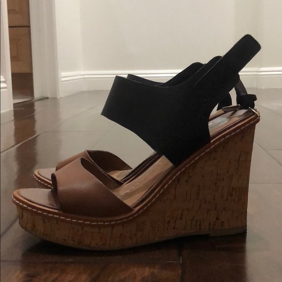 Dolce Vita Brown/Black Wedge - Picture 2 of 5
